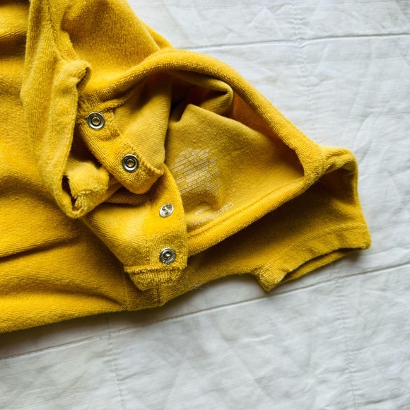 Greyson Mini Girl Baby Malibu Beach Club Towel Gold Orange Romper - Picture 4 of 4